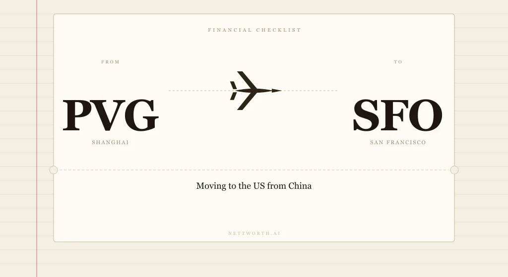 Before You Move to the US from China: Your Financial Checklist
