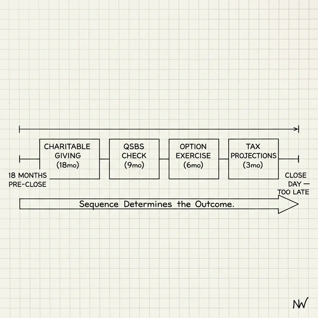 Liquidity Event Sequencing: Pre-Exit Tax Planning for Founders