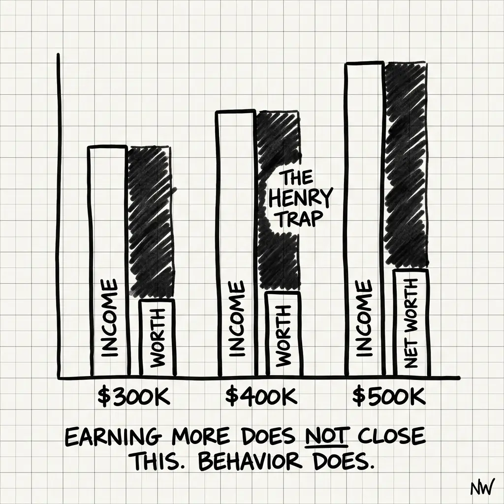 HENRY Wealth Gap: What $400K Earners Really Accumulate